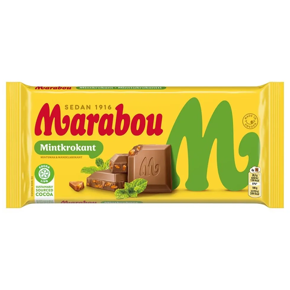 Marabou Mintkrokant Chokladkaka