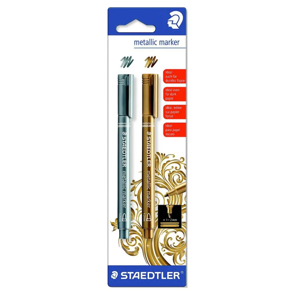 Metallpenna Guld & Silver