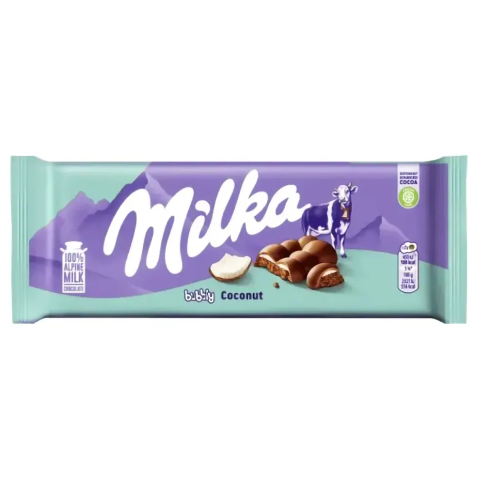 Milka Mjölkchokladkaka Bubbly Coconut