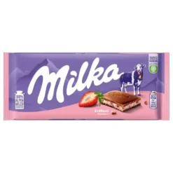 Milka Mjölkchokladkaka Jordgubb