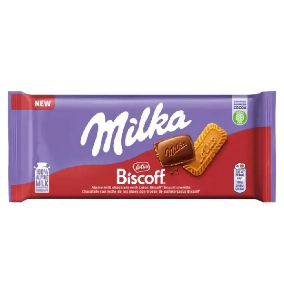 Milka Mjölkchokladkaka Lotus Biscoff