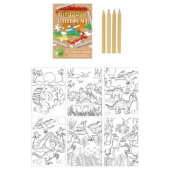 Målarbok Mini Dinosaurier
