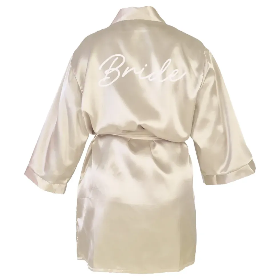 Morgonrock Bride Vit