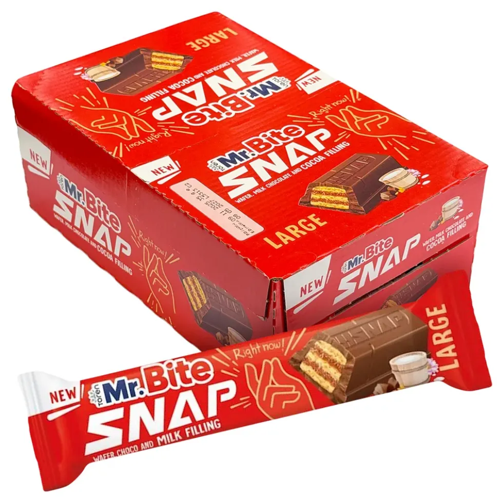 Mr. Bite Snap Mjölkchoklad Storpack
