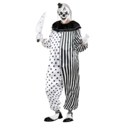 Mördar Pierrot Maskeraddräkt