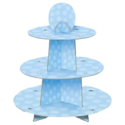 Muffinsställ Baby Shower Blå