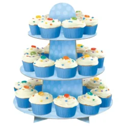 Muffinsställ Baby Shower Blå