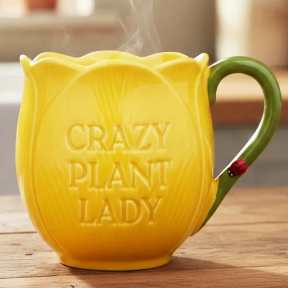Mugg Tulpan Crazy Plant Lady
