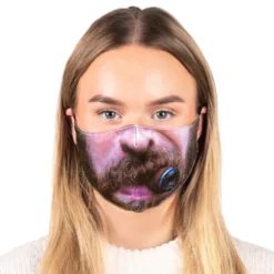Munskydd med Ansiktsmotiv
