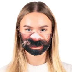 Munskydd med Ansiktsmotiv