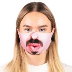 Munskydd med Ansiktsmotiv