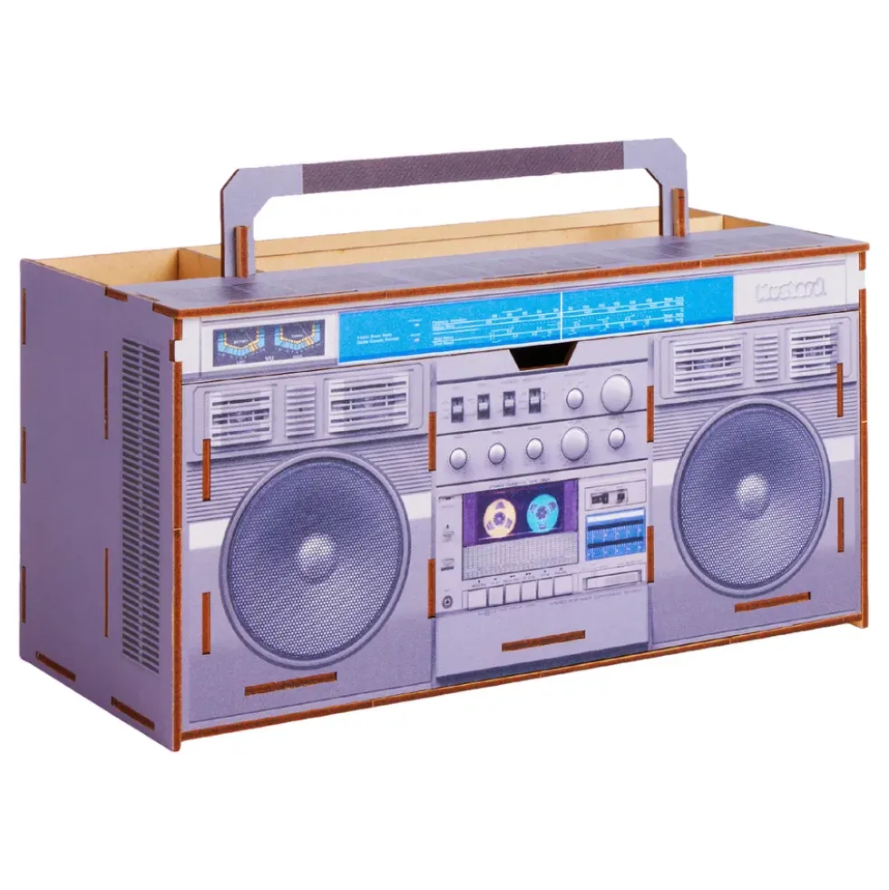 Mustard Boom Box Skrivbordsorganisatör
