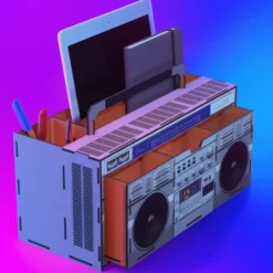 Mustard Boom Box Skrivbordsorganisatör
