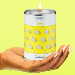Mustard Candle In A Can Popcorn