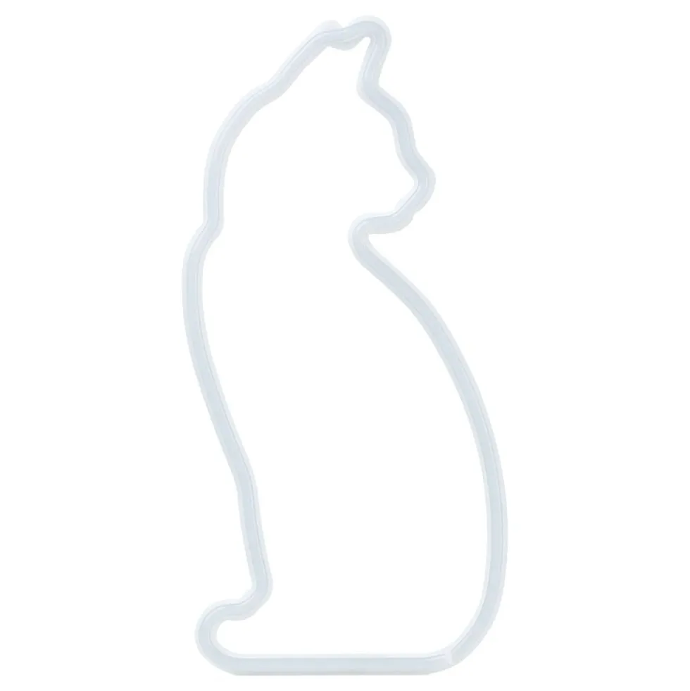 Mustard LED-lampa Katt Neon