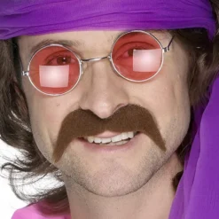 Mustasch Hippie Brun