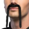 Mustasch Lång Svart