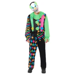 Neon Clown Maskeraddräkt