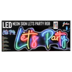 Neonskylt Let's Party