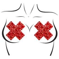 Nipple Covers Jewels X Röd Deluxe
