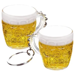 Nyckelring Ölglas