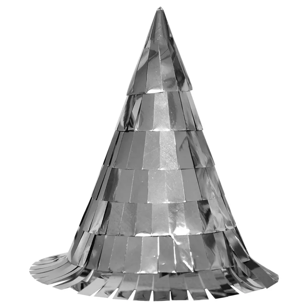 Nyårshatt Silver Konfetti