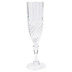 Okrossbart Champagneglas i Plast