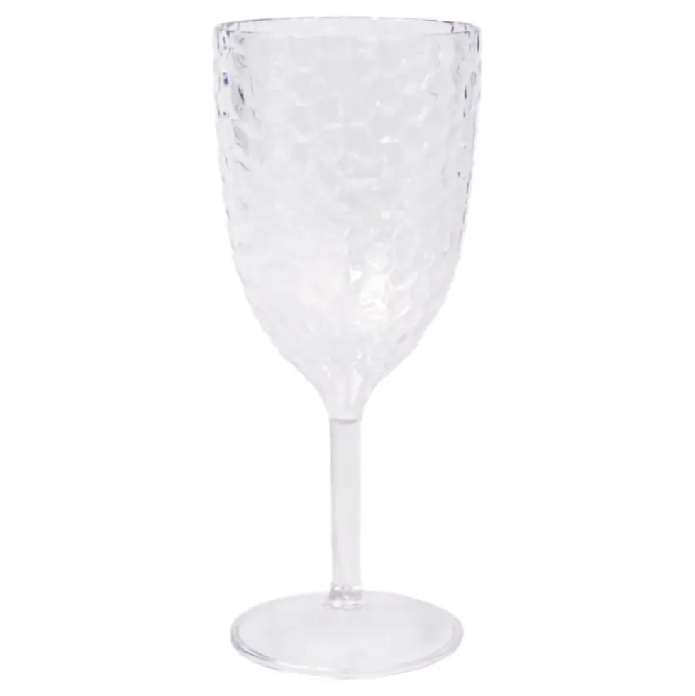 Okrossbart Vinglas i Plast Bubbles