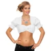 Oktoberfest Blus Kort Dam Vit