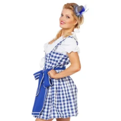 Oktoberfest Dirndl Blå Maskeraddräkt