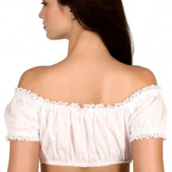 Oktoberfest Dirndl Blus Vit