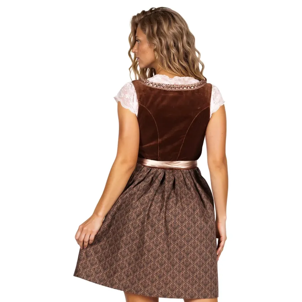 Oktoberfest Dirndl Jula Brun Deluxe Maskeraddräkt