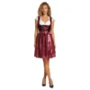 Oktoberfest Dirndl Jula Vinröd Deluxe Maskeraddräkt