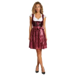 Oktoberfest Dirndl Jula Vinröd Deluxe Maskeraddräkt