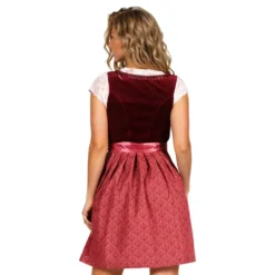 Oktoberfest Dirndl Jula Vinröd Deluxe Maskeraddräkt
