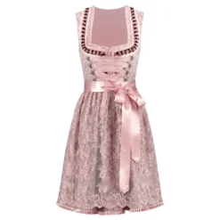 Oktoberfest Dirndl Rosa Deluxe Maskeraddräkt