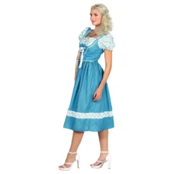 Oktoberfest Klänning Blå Maskeraddräkt