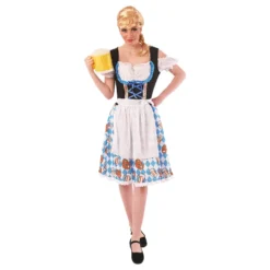 Oktoberfest Klänning Blå Maskeraddräkt