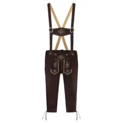 Oktoberfest Lederhosen Mörkbrun