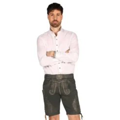 Oktoberfest Lederhosen Shorts Super Deluxe Grå Vintage