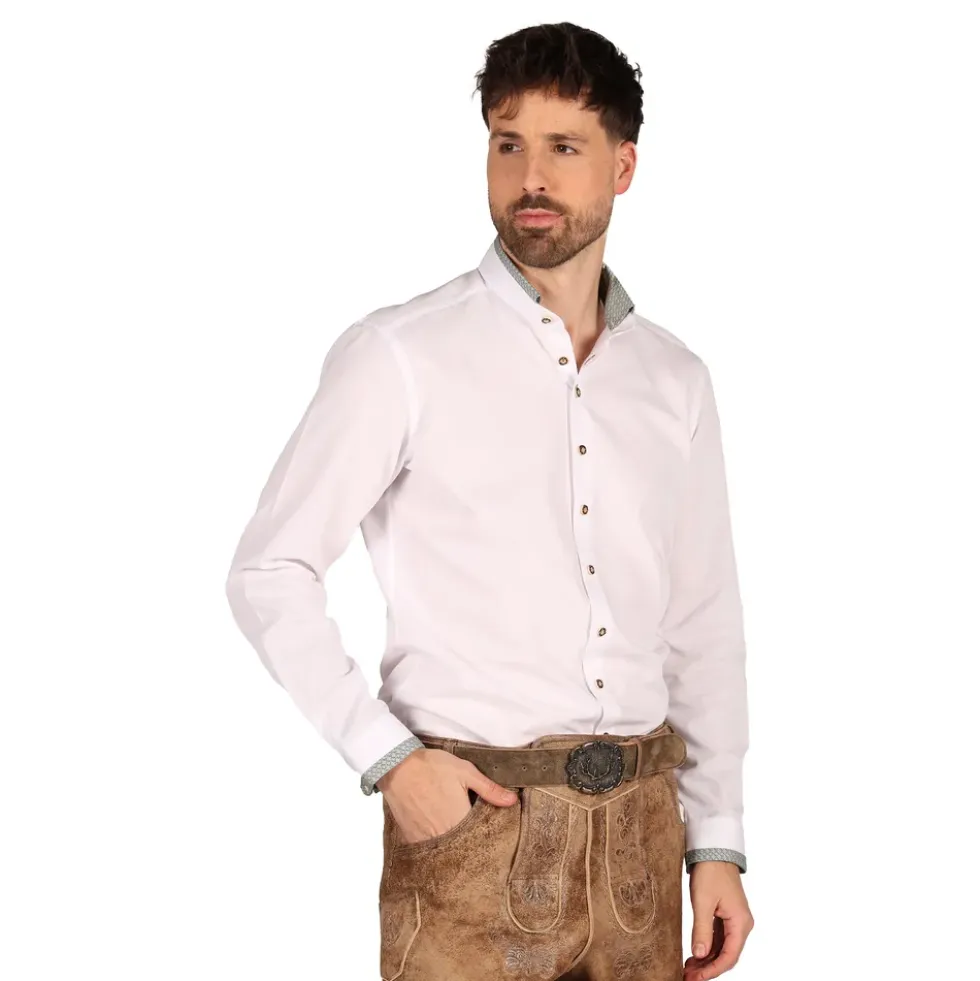 Oktoberfest Skjorta Herr Vit Deluxe