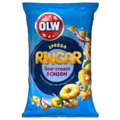 OLW Spröda Ringar Sourcream & Onion