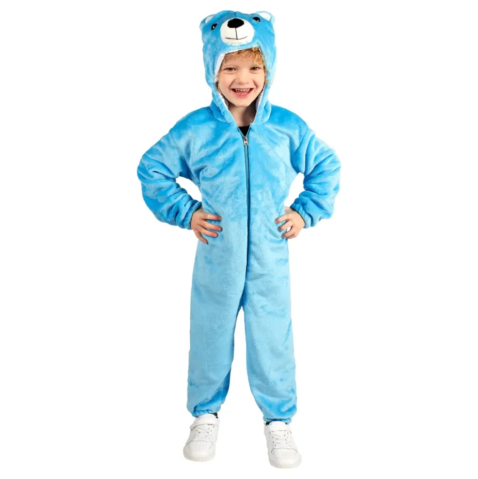 Onesie Blå Björn Bebis Maskeraddräkt