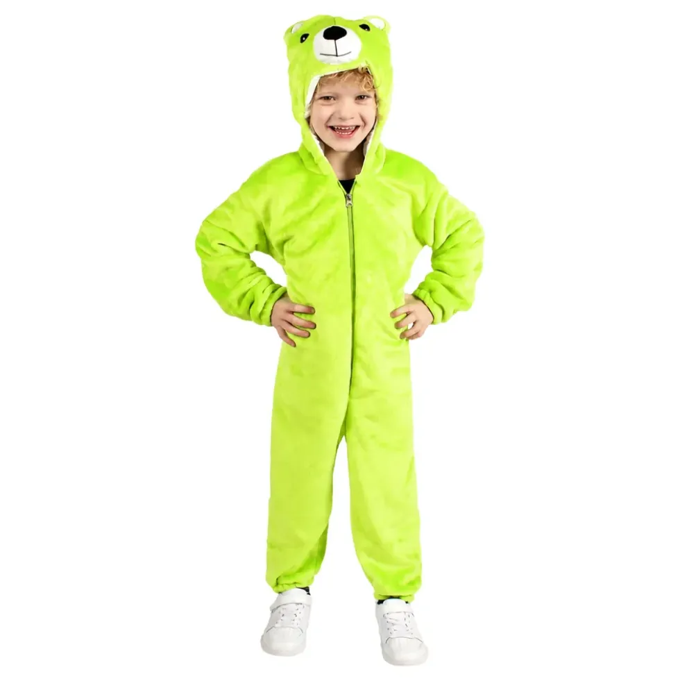 Onesie Grön Björn Bebis Maskeraddräkt