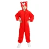 Onesie Röd Björn Barn Maskeraddräkt