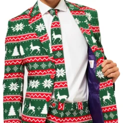OppoSuits Festive Green Kostym