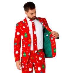 OppoSuits Festivity Red Kostym