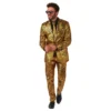 OppoSuits Golden Geo Star Kostym