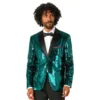 OppoSuits Paljettkavaj Briliant Grön