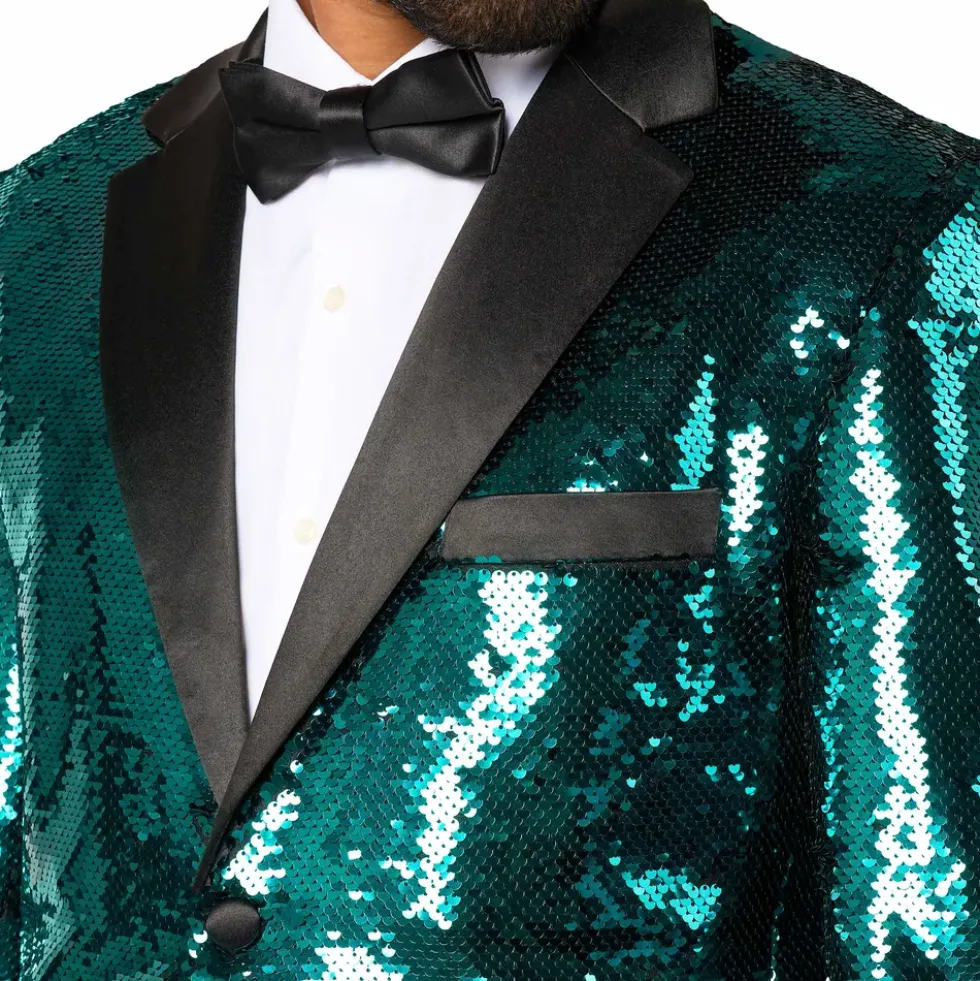 OppoSuits Paljettkavaj Briliant Grön